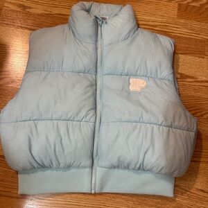 PINK Victoria's Secret Light Blue Puffer Vest